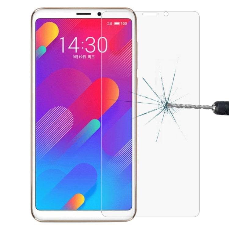 ฟิล์มป้องกันกระจกนิรภัยขอบโค้ง 0.26 มม. 9H 2.5D สำหรับ Meizu M8