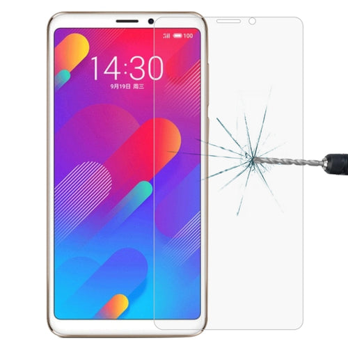 ฟิล์มป้องกันกระจกนิรภัยขอบโค้ง 0.26 มม. 9H 2.5D สำหรับ Meizu M8