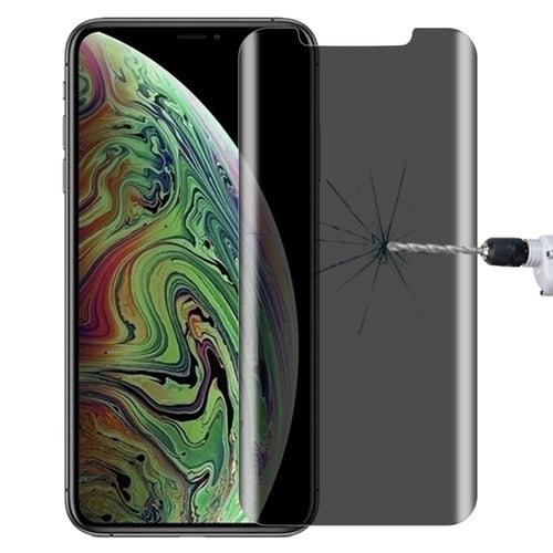 สำหรับ iPhone XS Max 0.4 มม. 9H ความแข็งพื้นผิวความเป็นส่วนตัว 180 องศาป้องกันแสงสะท้อนปกป้องหน้าจอ, For iPhone XS Max (1 PC)