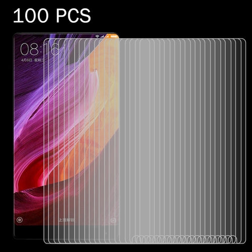 100 ชิ้นสำหรับ Xiaomi Mi Mix 0.26mm 9H ความแข็งพื้นผิว 2.5D กระจกนิรภัยป้องกันการระเบิดไม่เต็มหน้าจอฟิล์ม, For Xiaomi Mi Mix(100pcs)