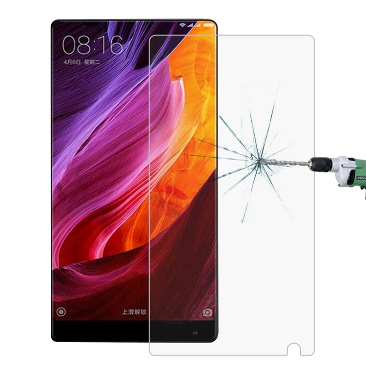 100 ชิ้นสำหรับ Xiaomi Mi Mix 0.26mm 9H ความแข็งพื้นผิว 2.5D กระจกนิรภัยป้องกันการระเบิดไม่เต็มหน้าจอฟิล์ม, For Xiaomi Mi Mix(100pcs)