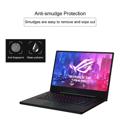 หน้าจอแล็ปท็อป HD กระจกนิรภัยฟิล์มป้องกันสำหรับ ASUS ROG Zephyrus M GU502 15.6 นิ้ว, For ASUS ROG Zephyrus M 15.6 inch