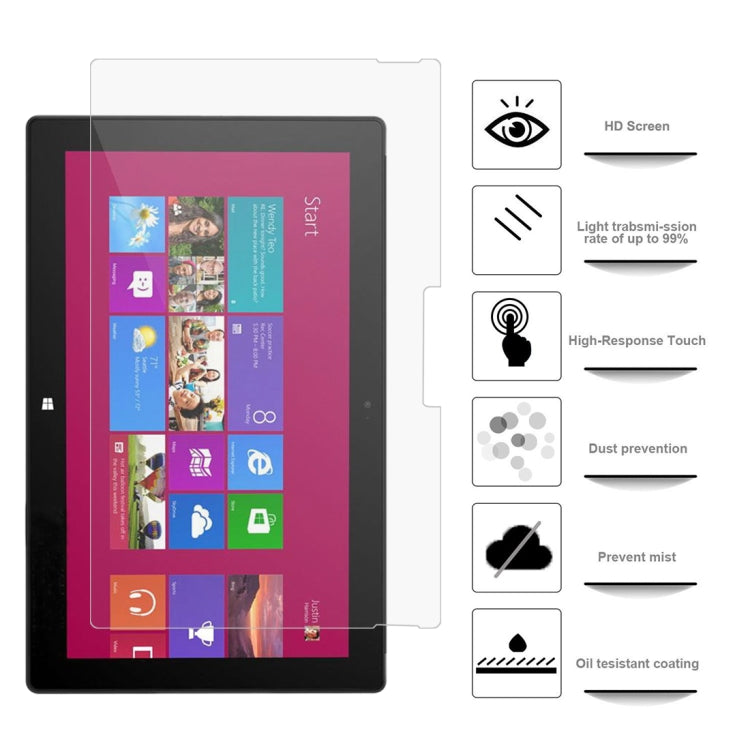 2 ชิ้น 3H มืออาชีพกระดาษพื้นผิวหน้าจอฟิล์มดินสอร่างฟิล์มสำหรับ Microsoft Surface Pro 4/5/6/7, For Microsoft Surface Pro 4 / 5 / 6 / 7
