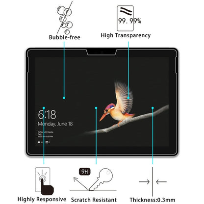 2 ชิ้นสำหรับ Microsoft Surface Go 2 9H 2.5D ฟิล์มกระจกนิรภัยป้องกันการระเบิด, For Microsoft Surface Go 2 (2 PCS)