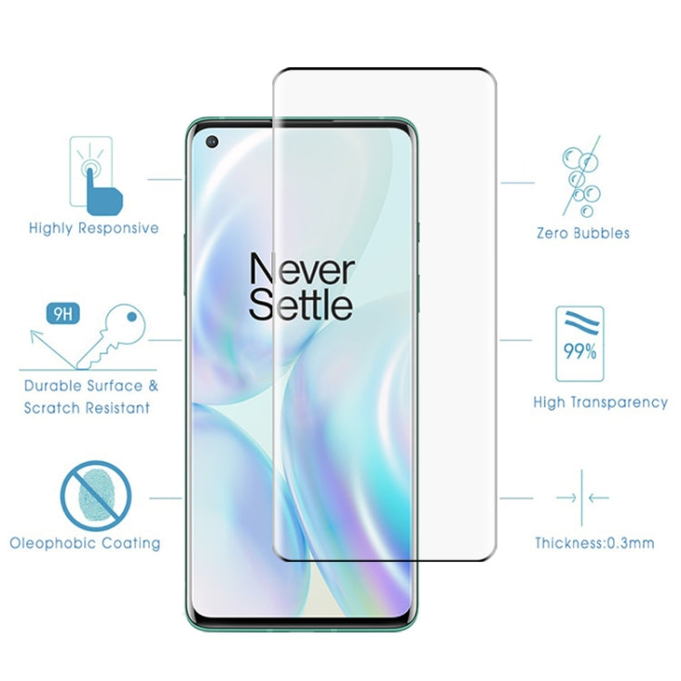 25 ชิ้นสำหรับ OnePlus 8 9H 9D ฟิล์มกระจกนิรภัยขอบโค้ง, For OnePlus 8