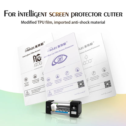 50 ชิ้น 12 x 18 ซม. โทรศัพท์ป้องกัน Blue-ray TPU Soft Hydrogel Film อุปกรณ์สำหรับเครื่องตัดป้องกันอัจฉริยะ, 12 x 18cm Anti Blue-ray Film