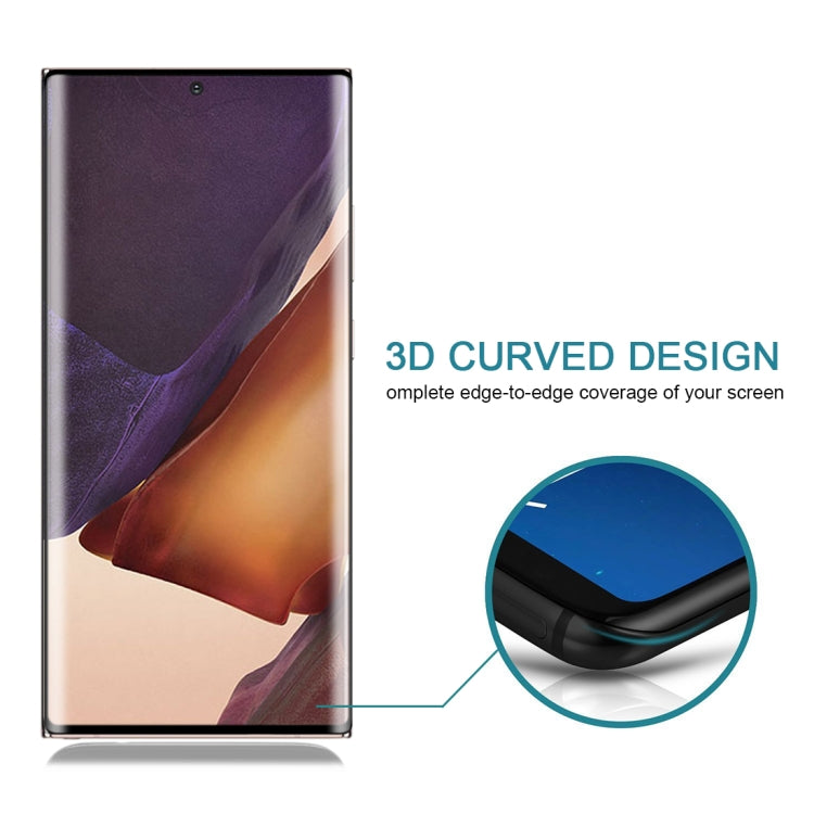 สำหรับ Samsung Galaxy Note20 Ultra 3D Curved Edge ฟิล์มกระจกนิรภัยแบบเต็มหน้าจอ, For Samsung Galaxy Note20 Ultra