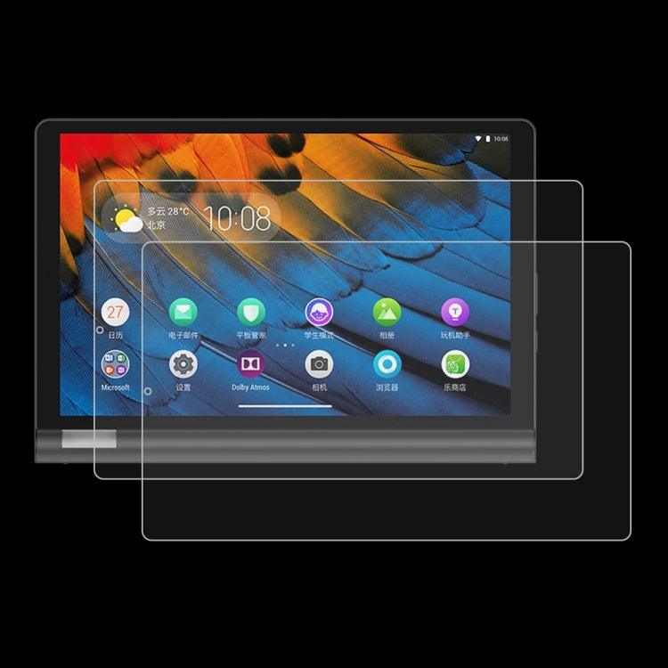 สำหรับ Lenovo Yoga Tab 5 10.1 นิ้ว 2 ชิ้น 9H HD ฟิล์มกระจกนิรภัยป้องกันการระเบิด, For Lenovo Yoga Tab 5 10.1 inch