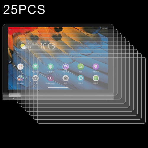 สำหรับ Lenovo Yoga Tab 5 10.1 นิ้ว 25 ชิ้น 9H HD ฟิล์มกระจกนิรภัยป้องกันการระเบิด, For Lenovo Yoga Tab 5 10.1 inch