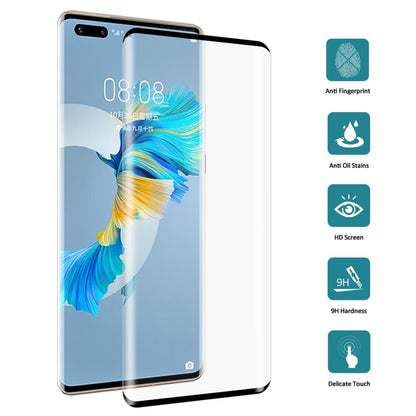สำหรับ Huawei Mate 40 Pro 25 ชิ้น 3D Curved Edge ฟิล์มกระจกนิรภัยแบบเต็มหน้าจอ, For Huawei Mate 40 Pro