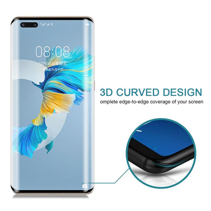 สำหรับ Huawei Mate 40 Pro 3D ขอบโค้งแบบเต็มหน้าจอฟิล์มกระจกนิรภัย, For Huawei Mate 40 Pro