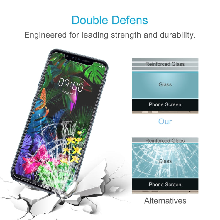 สำหรับ LG G8s ThinQ 50 ชิ้น 0.26mm 9H 2.5D ฟิล์มกระจกนิรภัย, For LG G8s ThinQ
