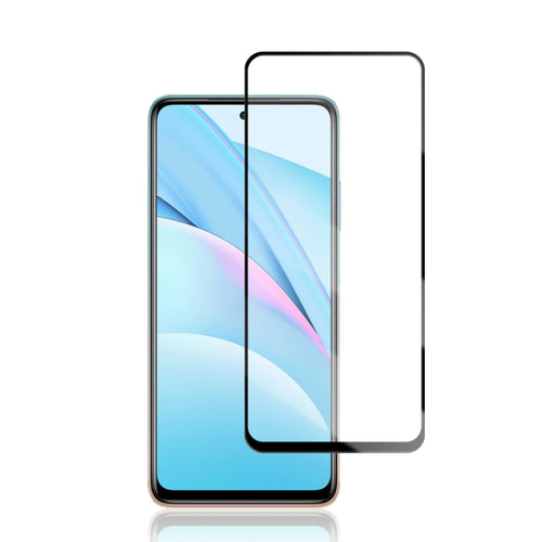 mocolo 0.33mm 9H 2.5D เต็มกาวผ้าไหมพิมพ์ฟิล์มกระจกนิรภัยสำหรับ Xiaomi Mi 10T Lite รองรับการปลดล็อคลายนิ้วมือ, For Xiaomi Mi 10T Lite