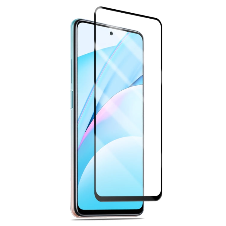 mocolo 0.33mm 9H 2.5D เต็มกาวผ้าไหมพิมพ์ฟิล์มกระจกนิรภัยสำหรับ Xiaomi Mi 10T Lite รองรับการปลดล็อคลายนิ้วมือ, For Xiaomi Mi 10T Lite
