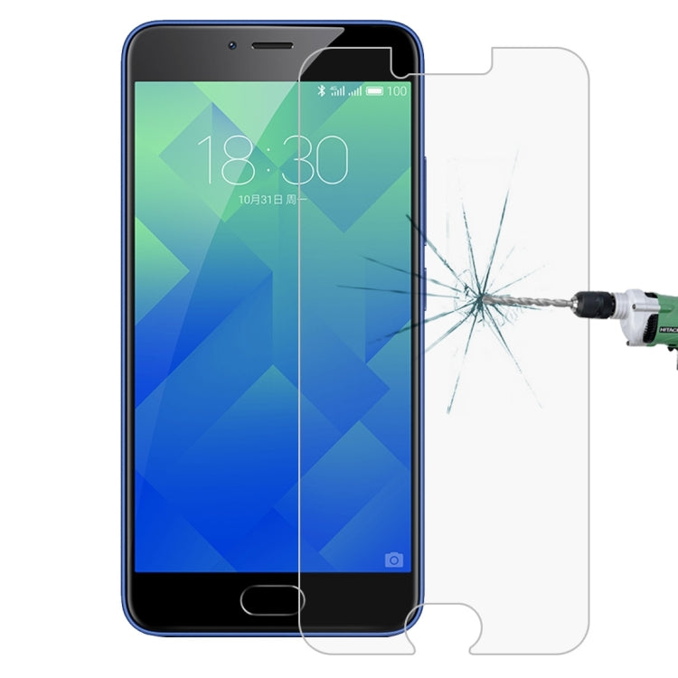 สำหรับ Meizu M5 0.26mm 9H ความแข็งพื้นผิว 2.5D ฟิล์มกระจกนิรภัยป้องกันการระเบิด, 1pcs