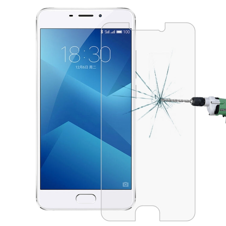 สำหรับ Meizu M5 หมายเหตุ 0.26mm 9H ความแข็งพื้นผิว 2.5D ฟิล์มกระจกนิรภัยป้องกันการระเบิด, 1pcs