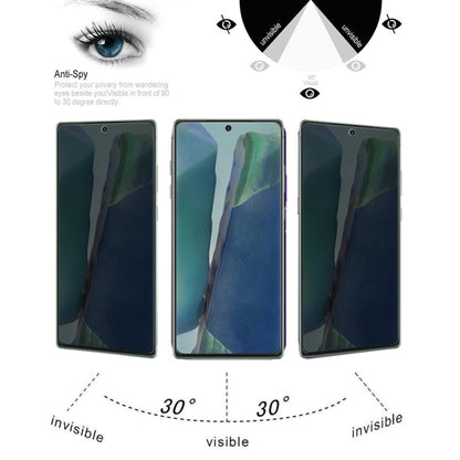 สำหรับ Samsung Galaxy Note20 9H 3D โค้งป้องกันการแอบดูแบบเต็มหน้าจอฟิล์มกระจกนิรภัย, For Samsung Galaxy Note20