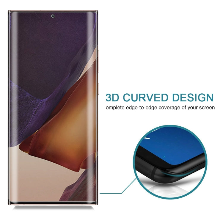 สำหรับ Samsung Galaxy Note20 Ultra 9H 3D โค้งป้องกันการแอบดูแบบเต็มหน้าจอฟิล์มกระจกนิรภัย, For Samsung Galaxy Note20 Ultra