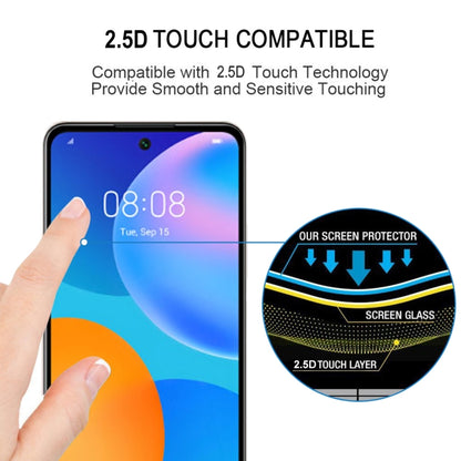 สำหรับ Huawei P สมาร์ท 2021 ฟิล์มกระจกนิรภัยแบบเต็มกาวเต็มหน้าจอ, For Huawei P Smart 2021(1 PC)