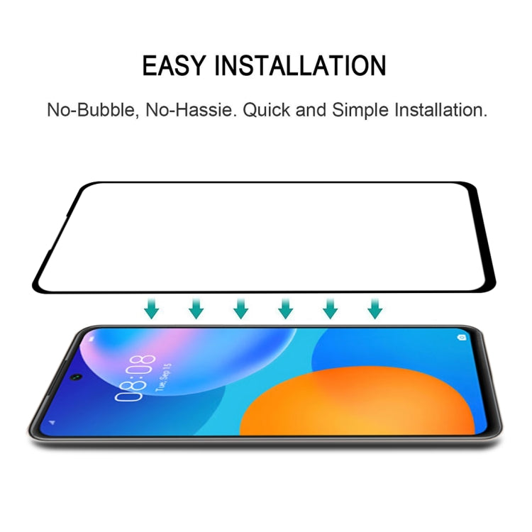 สำหรับ Huawei P สมาร์ท 2021 ฟิล์มกระจกนิรภัยแบบเต็มกาวเต็มหน้าจอ, For Huawei P Smart 2021(1 PC)