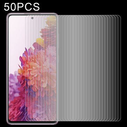 สำหรับ Samsung Galaxy S20 FE / S20 FE 5G / S20 FE 2022 50 ชิ้น 0.26mm 9H 2.5D ฟิล์มกระจกนิรภัย, For Samsung Galaxy S20 FE 5G (50 PCS)