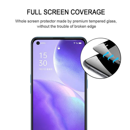 สำหรับ OPPO Reno5 5G/4G กาวเต็มหน้าจอฟิล์มกระจกนิรภัย