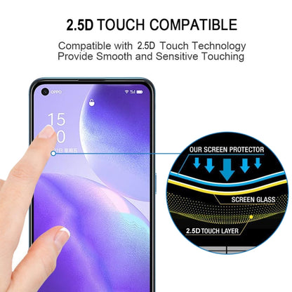 สำหรับ OPPO Reno5 5G/4G กาวเต็มหน้าจอฟิล์มกระจกนิรภัย