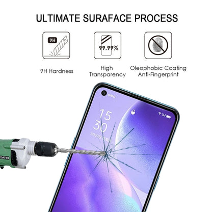 สำหรับ OPPO Reno5 5G/4G กาวเต็มหน้าจอฟิล์มกระจกนิรภัย
