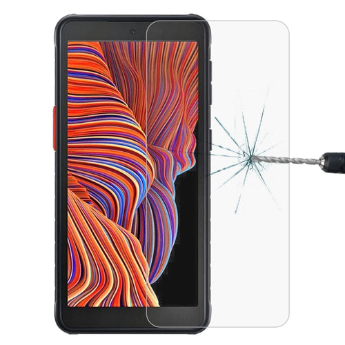 สำหรับ Samsung Galaxy Xcover 5 0.26mm 9H ความแข็งพื้นผิว 2.5D ฟิล์มกระจกนิรภัยป้องกันการระเบิดครึ่งหน้าจอ, For Samsung Galaxy Xcover 5 (1 PCS)