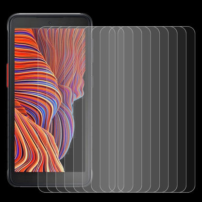 สำหรับ Samsung Galaxy Xcover 5 10 ชิ้น 0.26 มิลลิเมตร 9H ความแข็งพื้นผิว 2.5D กระจกนิรภัยป้องกันการระเบิดไม่เต็มหน้าจอฟิล์ม, For Samsung Galaxy Xcover 5 (10 PCS)