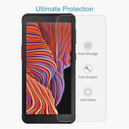 สำหรับ Samsung Galaxy Xcover 5 0.26mm 9H ความแข็งพื้นผิว 2.5D ฟิล์มกระจกนิรภัยป้องกันการระเบิดครึ่งหน้าจอ, For Samsung Galaxy Xcover 5 (1 PCS)