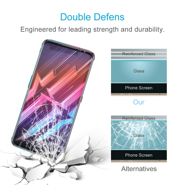 สำหรับนูเบียเรดเมจิก 6 / 6 Pro 10 ชิ้น 0.26 มิลลิเมตร 9H ความแข็งพื้นผิว 2.5D กระจกนิรภัยป้องกันการระเบิดไม่เต็มหน้าจอฟิล์ม, For Nubia Red Magic 6 / 6 Pro (10 PCS)