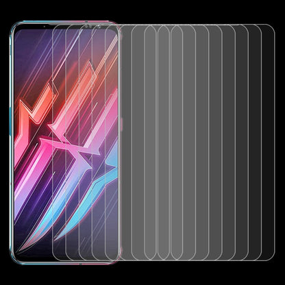 สำหรับนูเบียเรดเมจิก 6 / 6 Pro 10 ชิ้น 0.26 มิลลิเมตร 9H ความแข็งพื้นผิว 2.5D กระจกนิรภัยป้องกันการระเบิดไม่เต็มหน้าจอฟิล์ม, For Nubia Red Magic 6 / 6 Pro (10 PCS)