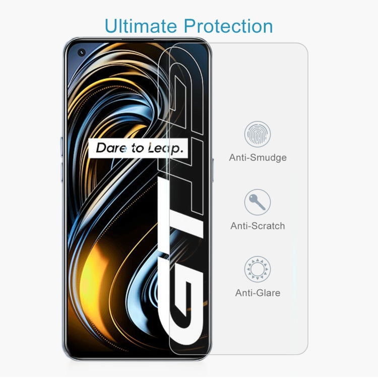 สำหรับ OPPO Realme GT 5G / Realme GT Master 50 ชิ้น 2.5D ฟิล์มกระจกนิรภัยไม่เต็มหน้าจอ, For OPPO Realme GT 5G / Realme GT Master (50 PCS)