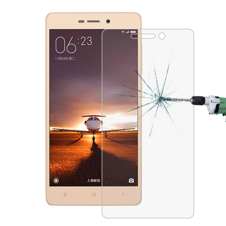 สำหรับ Xiaomi Redmi 3 และ 3S 0.26mm 9H ความแข็งพื้นผิว 2.5D ฟิล์มกระจกนิรภัยป้องกันการระเบิด, For Xiaomi Redmi 3 & 3S (1pc)