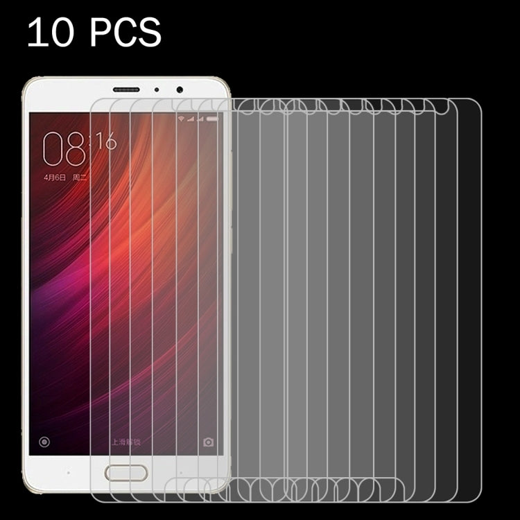 10 ชิ้นสำหรับ Xiaomi R Edmi Pro 0.26 มิลลิเมตร 9H ความแข็งพื้นผิว 2.5D ฟิล์มกระจกนิรภัยป้องกันการระเบิด, For Xiaomi Redmi Pro (10pcs)