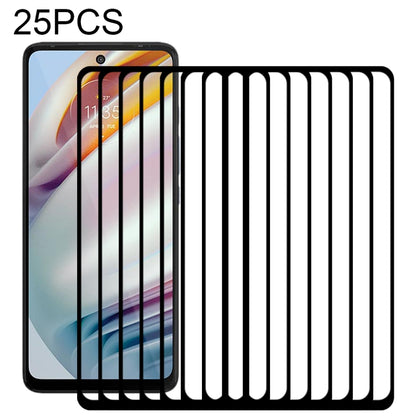 สำหรับ Motorola Moto G60 / G51 / Moto G60S / G200 5G 25 PCS กาวเต็มหน้าจอ Protector กระจกนิรภัยฟิล์ม, For Motorola Moto G60 / G51 / Moto G60S / G200 5G (25 PCS)