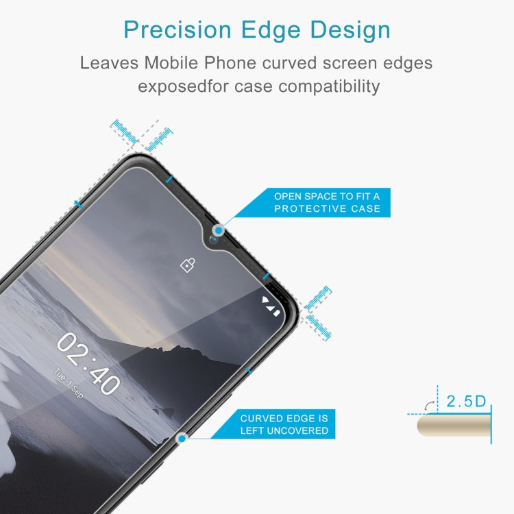 สำหรับ Nokia 2.4 0.26mm 9H 2.5D ฟิล์มกระจกนิรภัย, For Nokia 2.4 (1 PC)