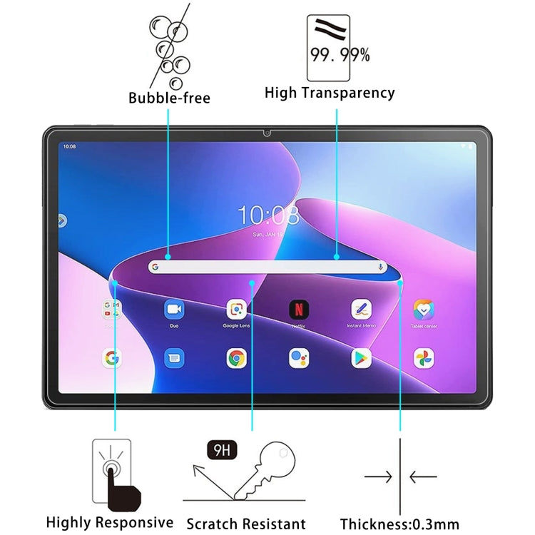 สำหรับ Lenovo Tab M10 3rd Gen / TB328 9H 2.5D ฟิล์มกระจกแท็บเล็ตป้องกันการระเบิด, For Lenovo Tab M10 3rd Gen(1 PC)