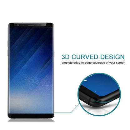 สำหรับ Galaxy Note 8 0.3 มิลลิเมตร 9 H ความแข็งพื้นผิว 3D โค้งผ้าไหมหน้าจอไม่เต็มหน้าจอกระจกกันรอยหน้าจอ, For Galaxy Note 8