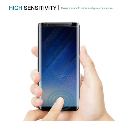 สำหรับ Galaxy Note 8 0.3 มิลลิเมตร 9 H ความแข็งพื้นผิว 3D โค้งผ้าไหมหน้าจอไม่เต็มหน้าจอกระจกกันรอยหน้าจอ, For Galaxy Note 8