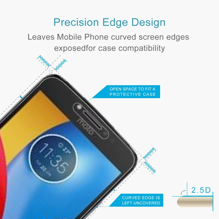 1 ชิ้นสำหรับ Motorola Moto C 0.3 มิลลิเมตร 9H ความแข็งพื้นผิว 2.5D ฟิล์มกระจกนิรภัยป้องกันการระเบิดแบบเต็มหน้าจอ, For Moto C  (1 PC)