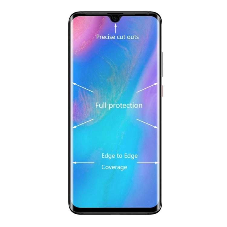 ENKAY Hat-Prince 0.26mm 9H 3D ฟิล์มกระจกนิรภัยแบบโค้งแบบเต็มหน้าจอป้องกันการระเบิดสำหรับ Huawei P30 Pro, For Huawei P30 Pro, For Huawei P30 Pro (3D)
