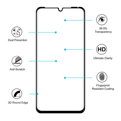 ENKAY Hat-Prince 0.26mm 9H 3D ฟิล์มกระจกนิรภัยแบบโค้งแบบเต็มหน้าจอป้องกันการระเบิดสำหรับ Huawei P30 Pro, For Huawei P30 Pro, For Huawei P30 Pro (3D)
