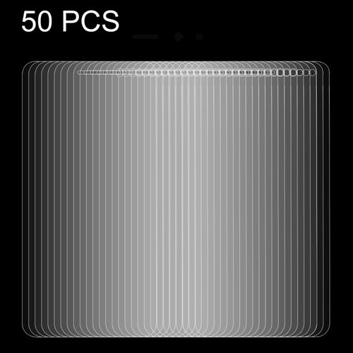 50 ชิ้นสำหรับ Huawei Y6 (2017) 0.26mm 9H ความแข็งพื้นผิว 2.5D กระจกนิรภัยป้องกันการระเบิดฟิล์มไม่เต็มหน้าจอไม่มีแพ็คเกจขายปลีก, For Y6 (2017)
