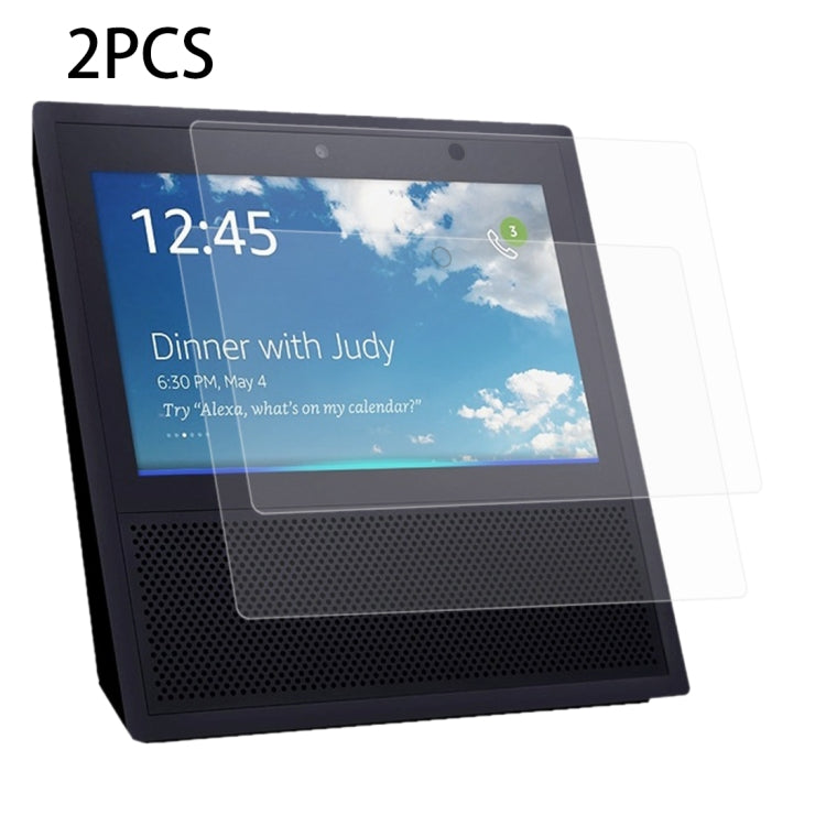 2 ชิ้นสำหรับ Amazon Echo Show 0.3mm 9H ความแข็งพื้นผิวกระจกกันรอยหน้าจอ