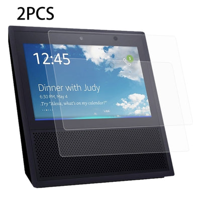 2 ชิ้นสำหรับ Amazon Echo Show 0.3mm 9H ความแข็งพื้นผิวกระจกกันรอยหน้าจอ