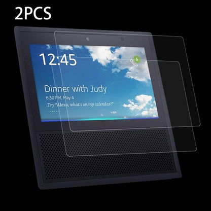2 ชิ้นสำหรับ Amazon Echo Show 0.3mm 9H ความแข็งพื้นผิวกระจกกันรอยหน้าจอ