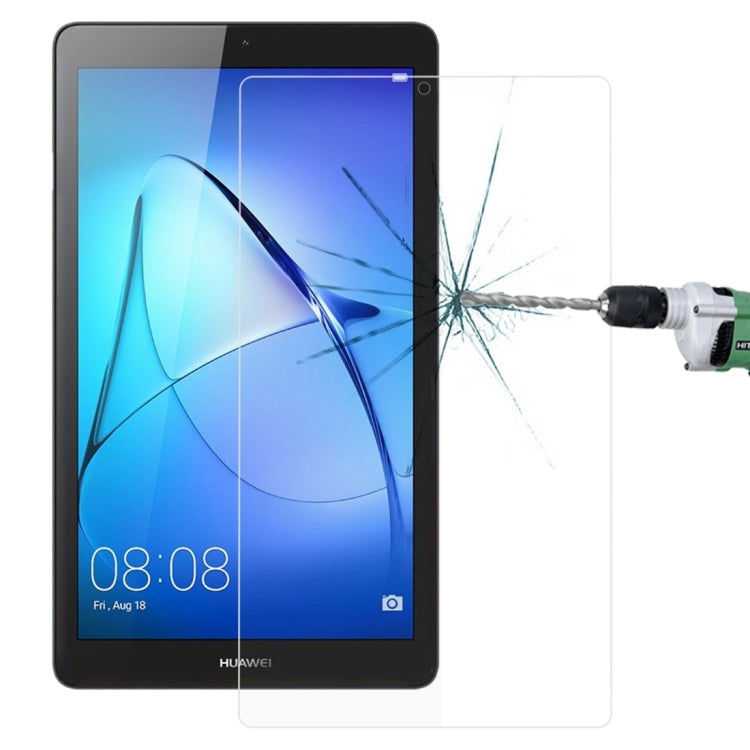 สำหรับหัวเว่ย MediaPad T3 7.0 นิ้ว 0.3 มิลลิเมตร 9H ความแข็งพื้นผิวแบบเต็มหน้าจอกระจกกันรอยหน้าจอ, For T3 7.0