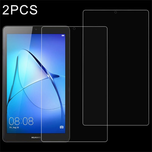 2 ชิ้นสำหรับหัวเว่ย MediaPad T3 7.0 นิ้ว 0.3 มิลลิเมตร 9H ความแข็งพื้นผิวแบบเต็มหน้าจอกระจกกันรอยหน้าจอ, For MediaPad T3 7.0 inch